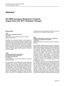 Abstracts - Department of Biochemistry