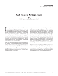 Help Workers Manage Stress - California Association of Collectors
