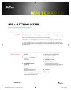Red Hat Storage Server Architecture White Paper - Shadow-Soft