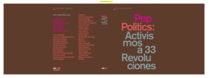 Pop Politics: Activisms at 33 Revolutions