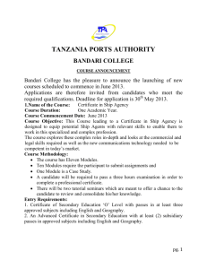 tanzania ports authority bandari college
