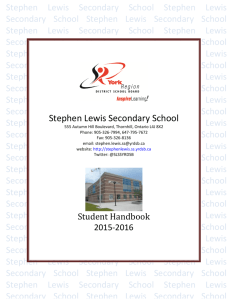 15-16 Student Handbook - York Region District School Board