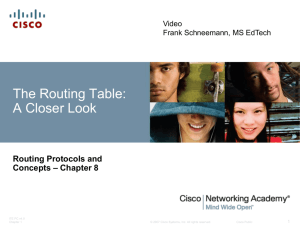 The Routing Table: A Closer Look