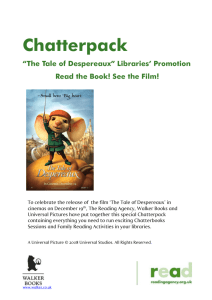 The Tale of Despereaux – Chatterpack for libraries