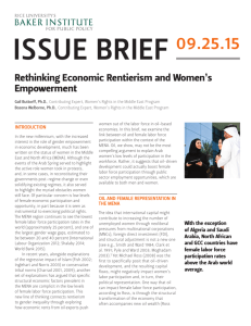 Rethinking Economic Rentierism and Women's Empowerment