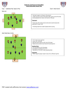 Combination Play - Speed of Play - Illinois Youth Soccer Association