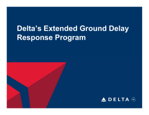 Delta's Extended Ground Delay Response Program