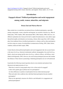 Engaged citizens? Political participation and social engagement