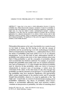 Objective probability theory theory