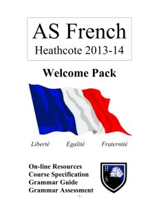 Heathcote 2013-14 Welcome Pack