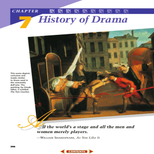 Chapter 7: History of Drama