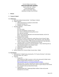 Agenda - Baker County Library District