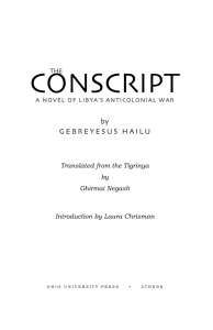 The Conscript: A Novel of Libya's Anticolonial War