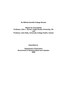 Sir Wilfred Grenfell College Review