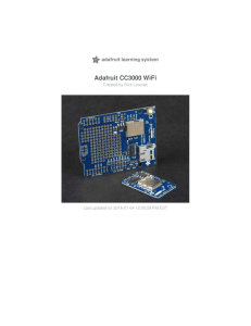 Adafruit CC3000 WiFi - Adafruit Learning System
