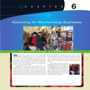 Accounting for Merchandising Businesses - E