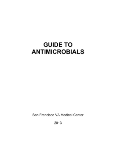 VASF Guide to Antimicrobials - Infectious Diseases Management