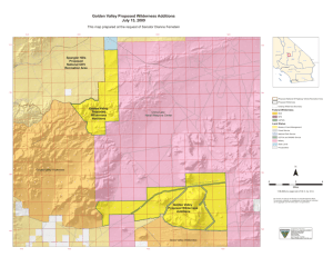 Golden Valley Proposed Wilderness Additions July 15, 2009