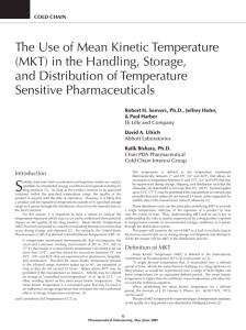 The Use of Mean Kinetic Temperature (MKT)