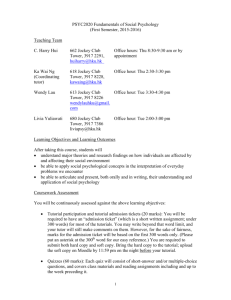 Course outline 2015/16