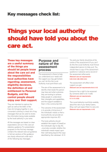 Things your local authority should have told you about the care act.