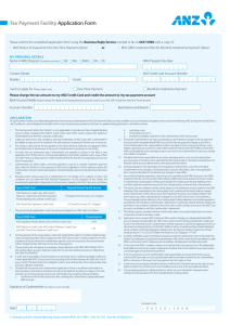 Tax Payment Facility Application Form