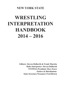 wrestling interpretation handbook 2014 – 2016