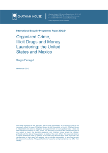 Organized Crime, Illicit Drugs and Money Laundering: the United
