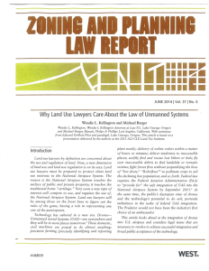 Why Land Use Lawyers Care About the Law of Unmanned Systems