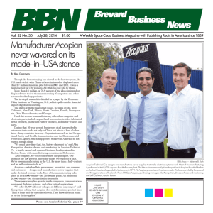 July 28, 2014 - Brevard Business News