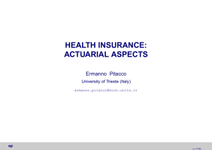 HEALTH INSURANCE: ACTUARIAL ASPECTS