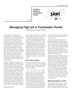 Managing High pH in Freshwater Ponds