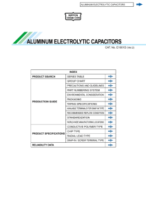 ALUMINUM ELECTROLYTIC CAPACITORS