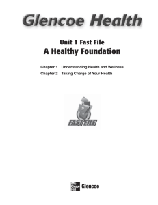 UNIT 1 A Healthy Foundation