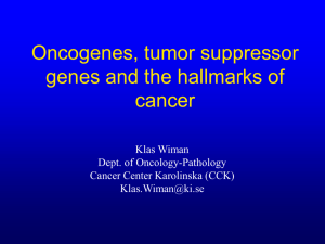 Oncogenes, tumor suppressor genes and the hallmarks - Ping-Pong