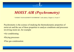 MOIST AIR (Psychrometry)