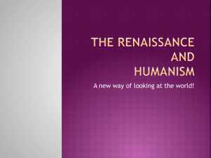 Renaissance and Humanism PowerPoint