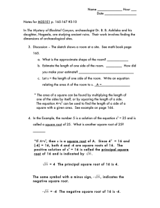 Notes M3S1E1 pg. 165-7