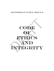 CODE OF ETHIcS AND INTEGRITY