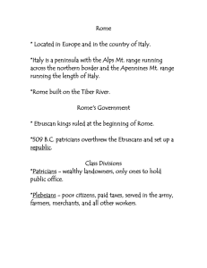 Roman Government Notes