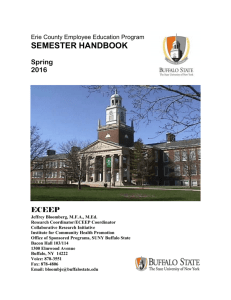Erie County Employee Education Program Semester Handbook