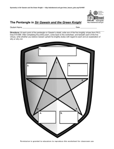 The Pentangle in Sir Gawain and the Green Knight