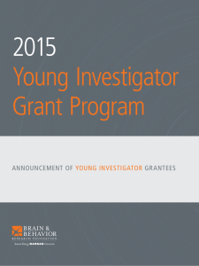 announcement of young investigator grantees