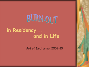 What is Burn-out? - Medical Education | School of Medicine