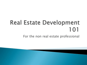 Real Estate Development 101