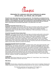 Below is a list of our menu items that may fit you gluten - Chick-fil-A