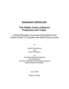 BANANAS UNPEELED! - Developing a Global Perspective for