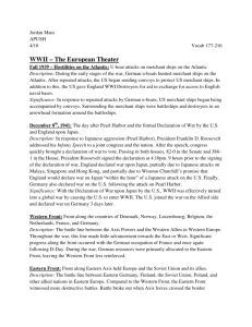 WWII – The European Theater - Taconic Hills Central School District