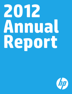 2012 Annual Report - HP | Investor Relations - Hewlett