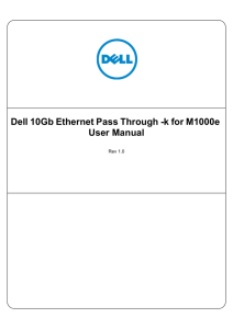 Dell 10Gb Ethernet Pass Through -k for M1000e
